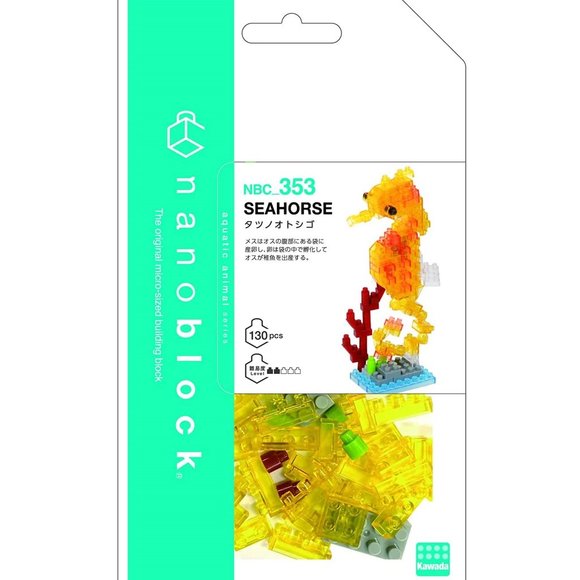 Nanoblock - Seahorse- Nanoblock Collection Series Building Kit - Picture 2 of 4